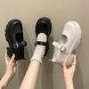 Platform Mary Jane Shoes Women's Chunky Heel Round Toe Buckle Strap Casual Shoes