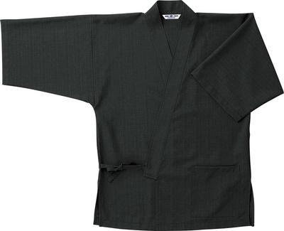 Food Beverage Kitchen Japanese Restaurant Spa Uniform Unisex Shantung Jinbei Jinbei Samue G6874 Black LL [Albe] & Men's Women's C-10