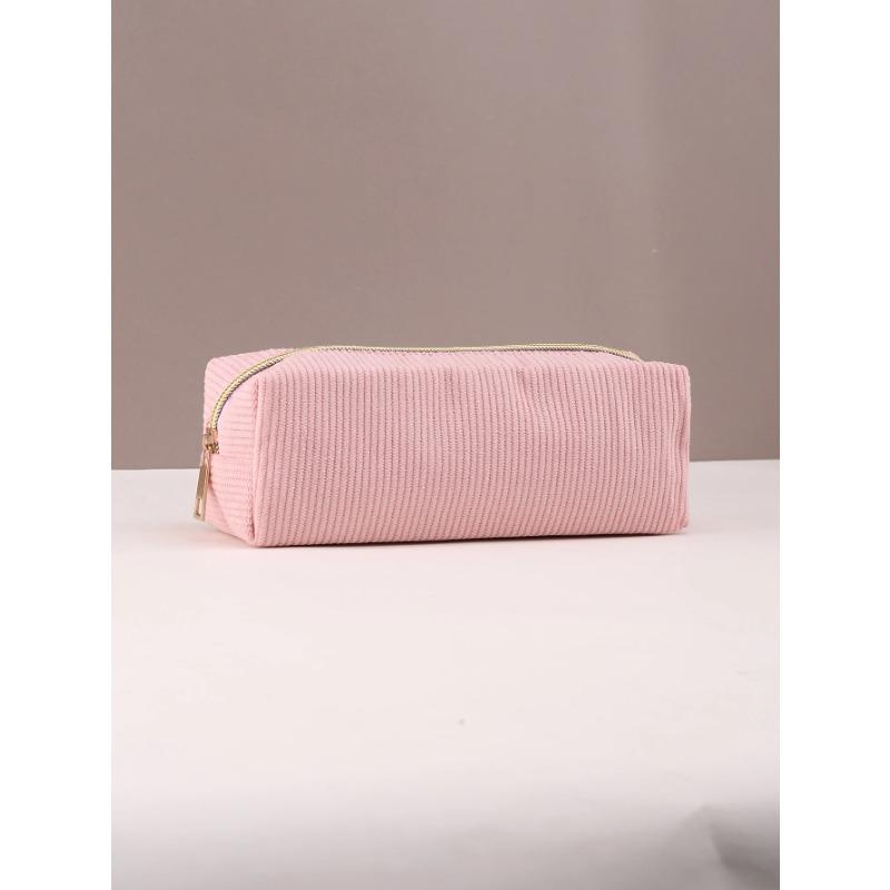 

1 шт. Пенал однотонный пенал школьные принадлежности пенал большой вместимости сумка для канцелярских принадлежностей пенал школьный пенал розовый