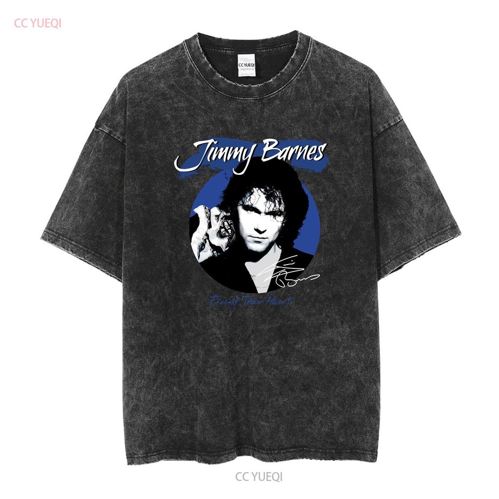Freight Train Heart Retro Jimmy Barnes T Shirt Classic Black S 5XL H966 Vintage Washed Casual Versatile Top For Everyday Wear