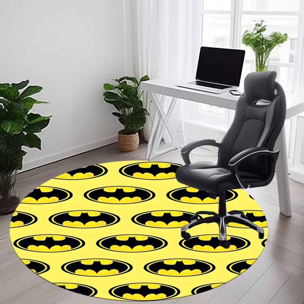 1pc Batman Office Round Area Rug, Under Office Chairs Bedroom Living Room Home Decor, Room Deco, Available In Various Sizes