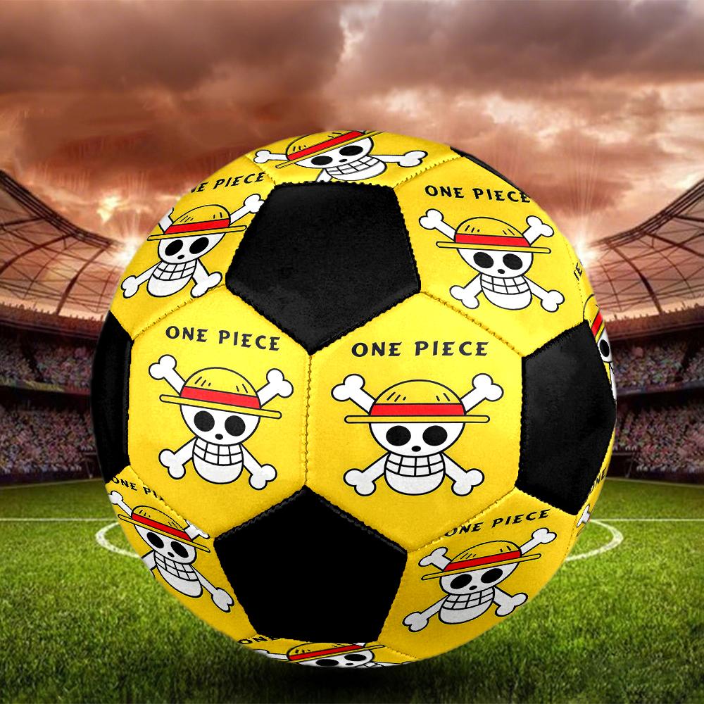 1pc One Piece Logo Football Soccer Ball Size 5 Indoor Soccer Ball Fashion Colorful  Backyard Game -Great For Sports Fans Gift HE18