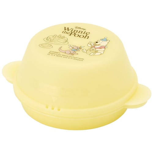 Skater Steamer Case for Steamed Buns, Microwave Steamer, Size: 154 x 61mm, Disney Winnie the Pooh Cafe Design, SMA11-A