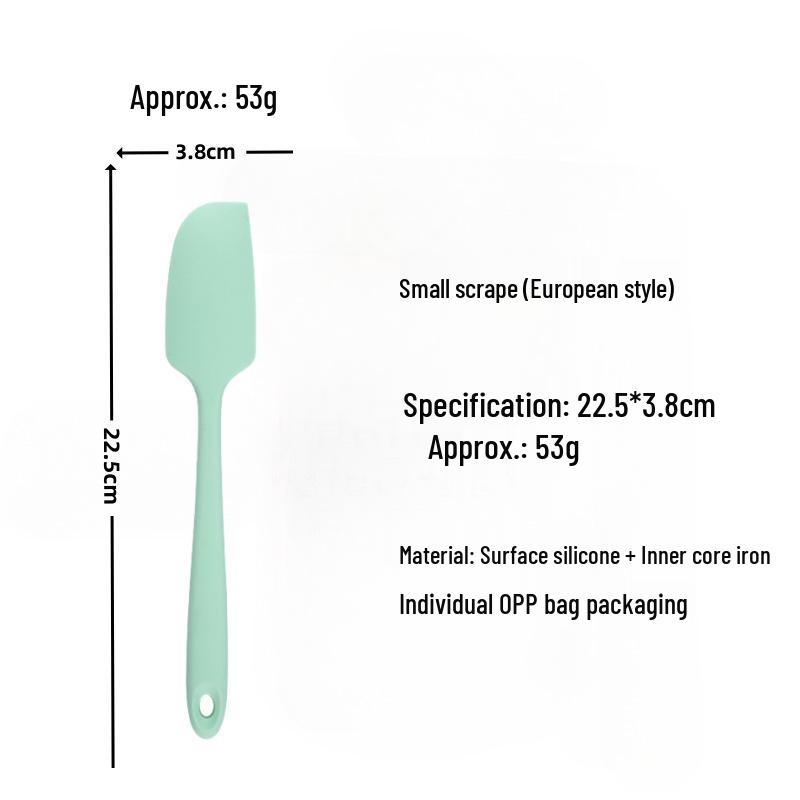 Silicone Spatula Set: Heat-Resistant, One-Piece Scrapers for Mixing & Baking (Small & Large Sizes)
