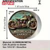 2D Vintage Round Aluminum Sign - Retro Metal Tin Sign - Motorcycle Rustic Metal Wall Art ,Room Decor Gift For Motorcycle