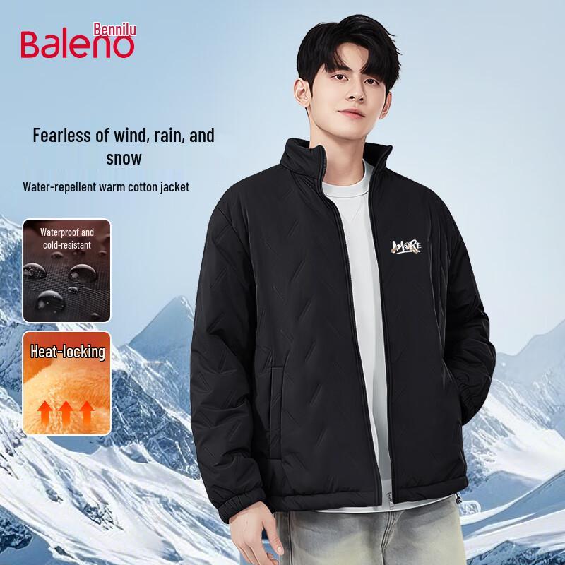 Baleno Men's Smile Face Padded Winter Jacket