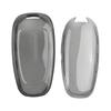Car Remote Key Fob Cover Case With Keychain Fit For Hyundai Tucson Sonata Ioniq 5 Nexo Santa Cruz Palisade Clear Black TPU