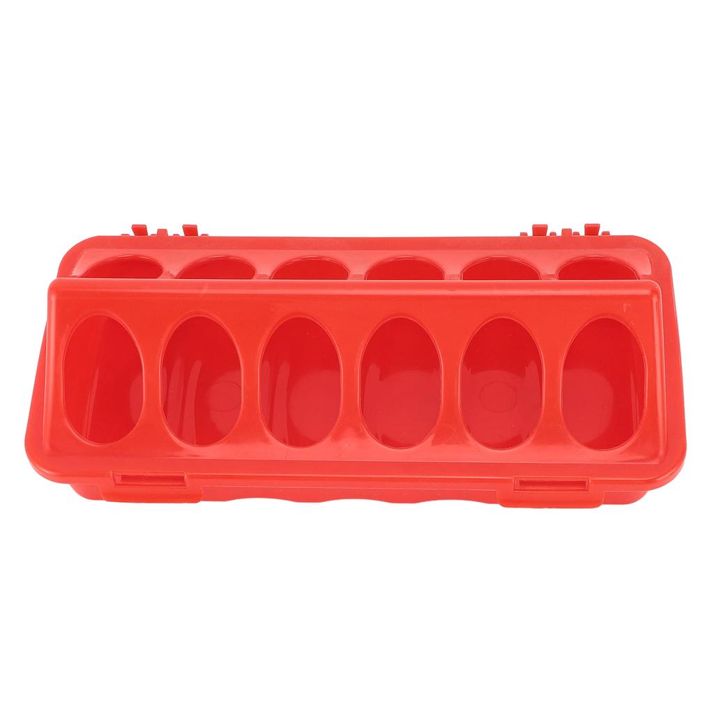 5Pcs Bird Feeding Dish Plastic Anti Spill Flip Top Pigeon Feeder Small Poultry Feeding Tray with Holes for Pigeon Birds Poultry