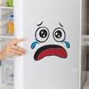 Funny Sad Crying Face Toilet Seat Sticker Bathroom Decor Expressive Removable Waterproof Decal