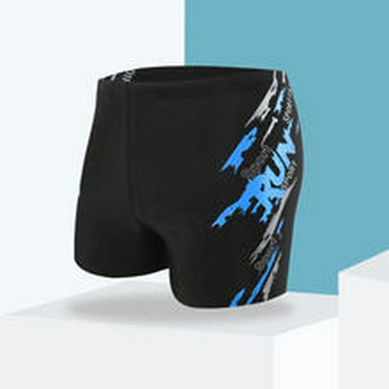 Men's Plus Size Quick-Dry Swim Trunks - Comfortable & Fashionable Flat Leg Design