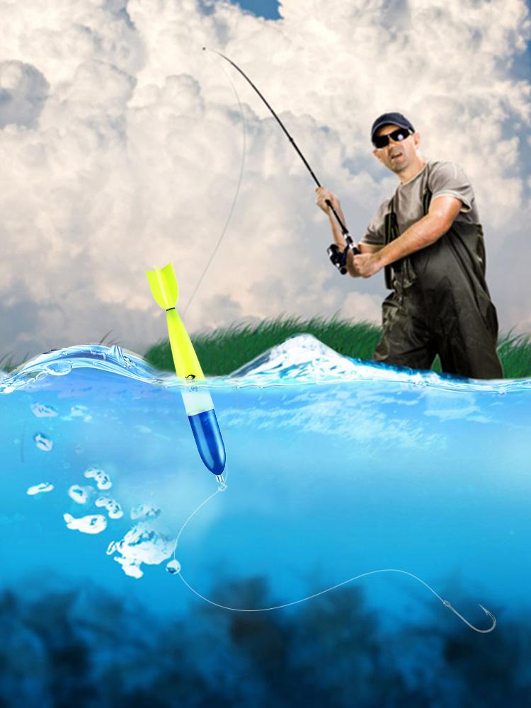 Fishing Bobbers Luminous Night Fishing Float Light Stick Night Fishing Light Up Bobbers for Sea Ocean Rock Fishing