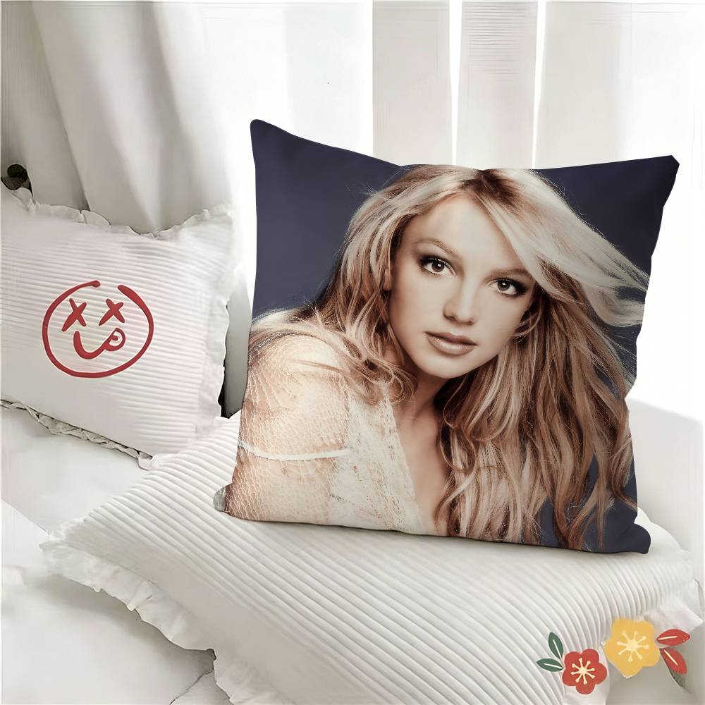 pc Pop Superstar BBritney Spears Pillow Case Fashion Square Pillowcase Bedroom Sofa Room Ins Decoration Leisure