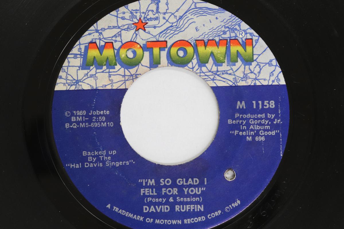 

7inch Record DAVID RUFFIN Im So Glad I Fell For You M1158 Motown 1969 US SoulFunk Used