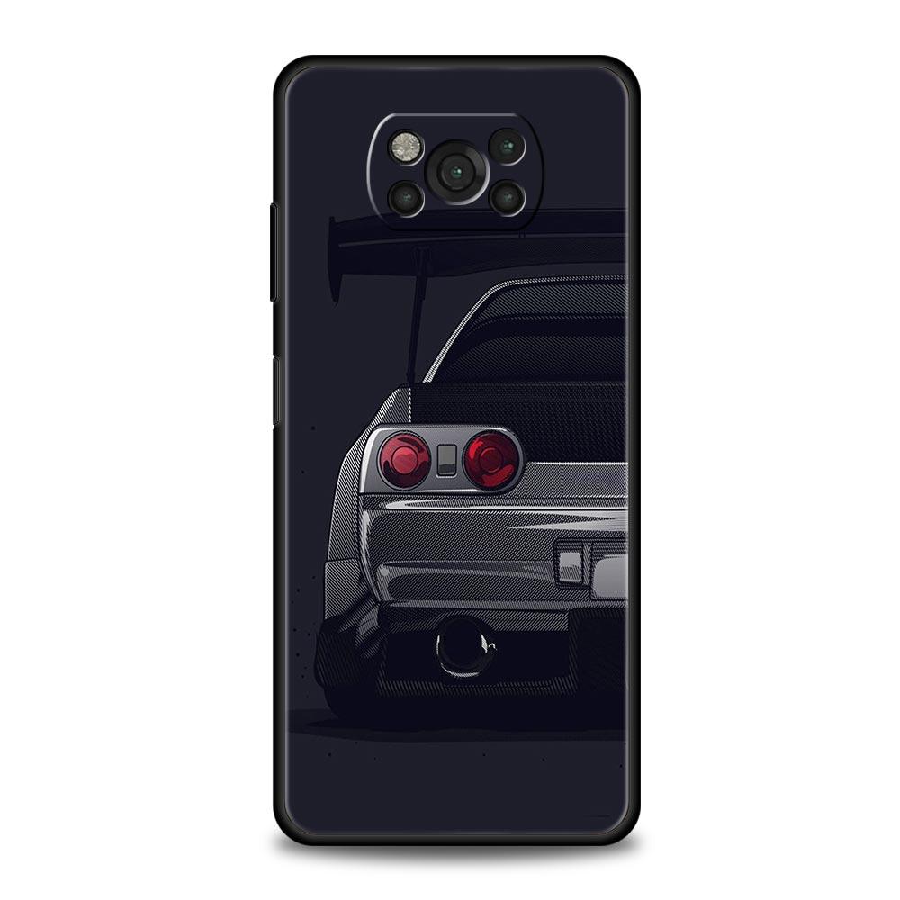 

Phone Case for Xiaomi Poco F7 F6 F5 F4 F3 X7 X6 X5 X4 X3 NFC M4 C51 C55 GT 5G Soft TPU Cover Capas JDM Tokyo Drift Sports Car Poco F7 Pro