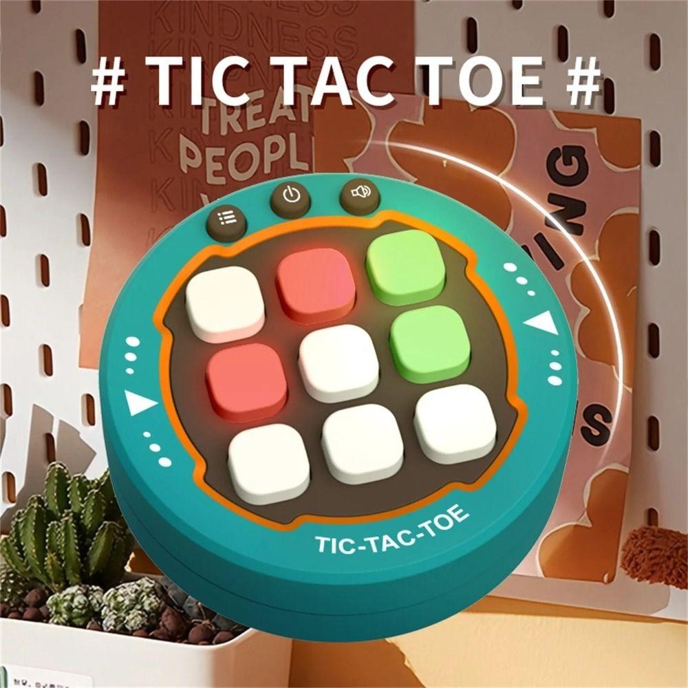 Electronic Tic Tac Toe Bolt Game Stress Relief Fidget Toy Portable Educational Board Game