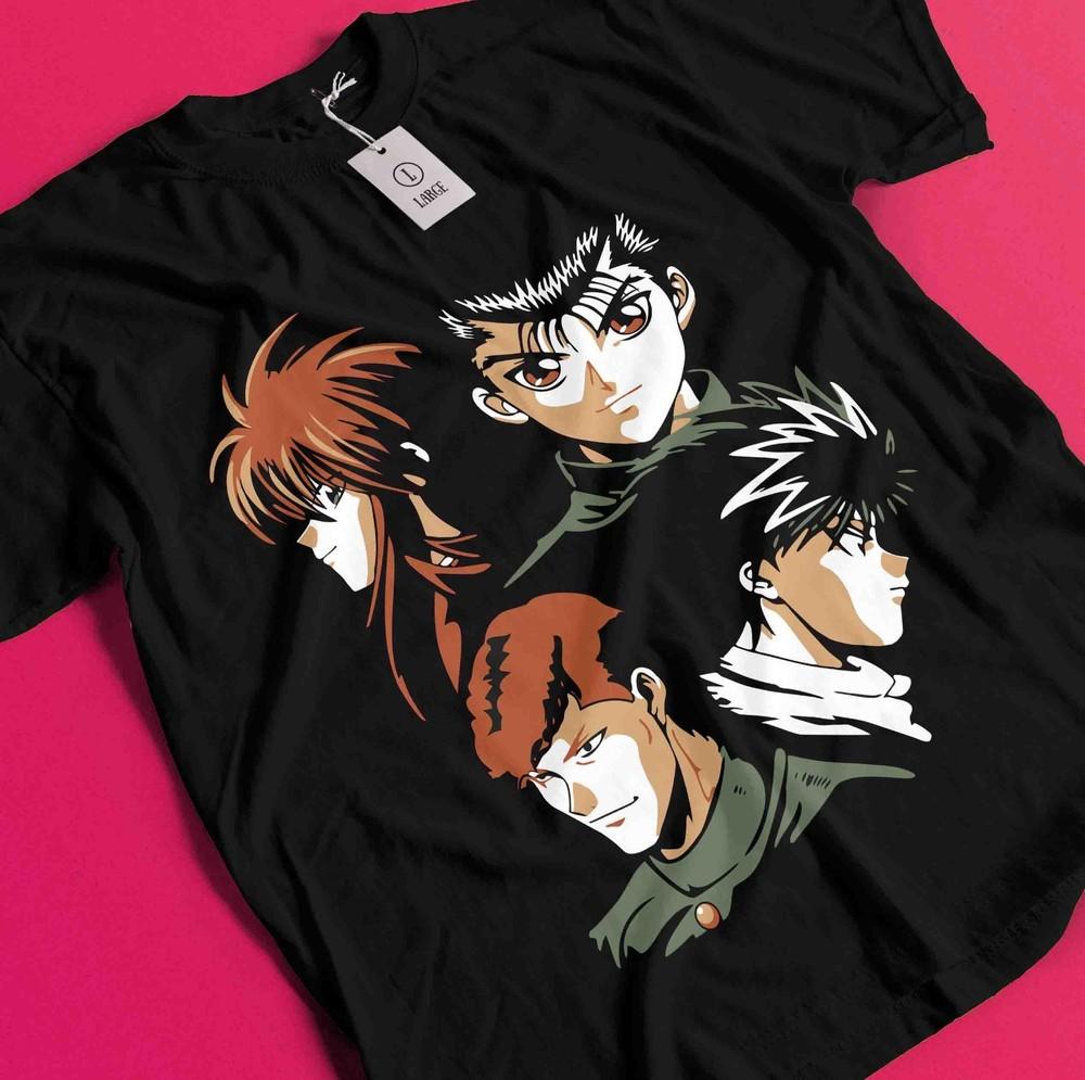 

Yu Yu Hakusho T-shirt Yusuke Urameshi Tshirt Kuwabara Kurama Hiel Shirt Anime BB1584 S
