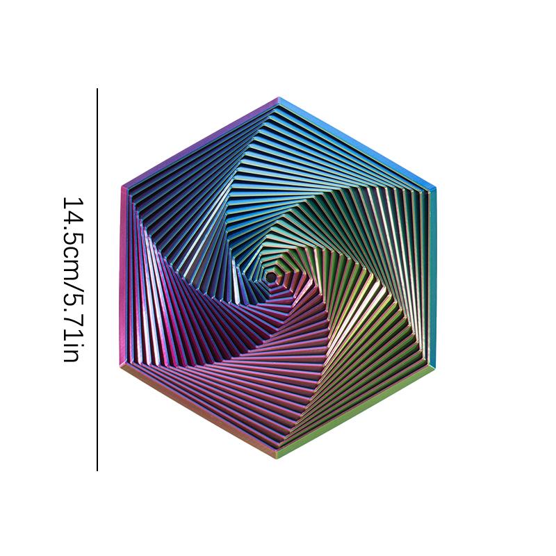 Fractal Fidget Hexagon Decompression Toys 3D Printing Desktop Stress Relieving Toy Children'S Birthday Gift Geometric Fidget Toy