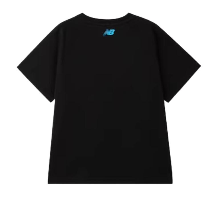 New Balance Kids T Shirts Crew Neck Moderate ND7EG22023-BK