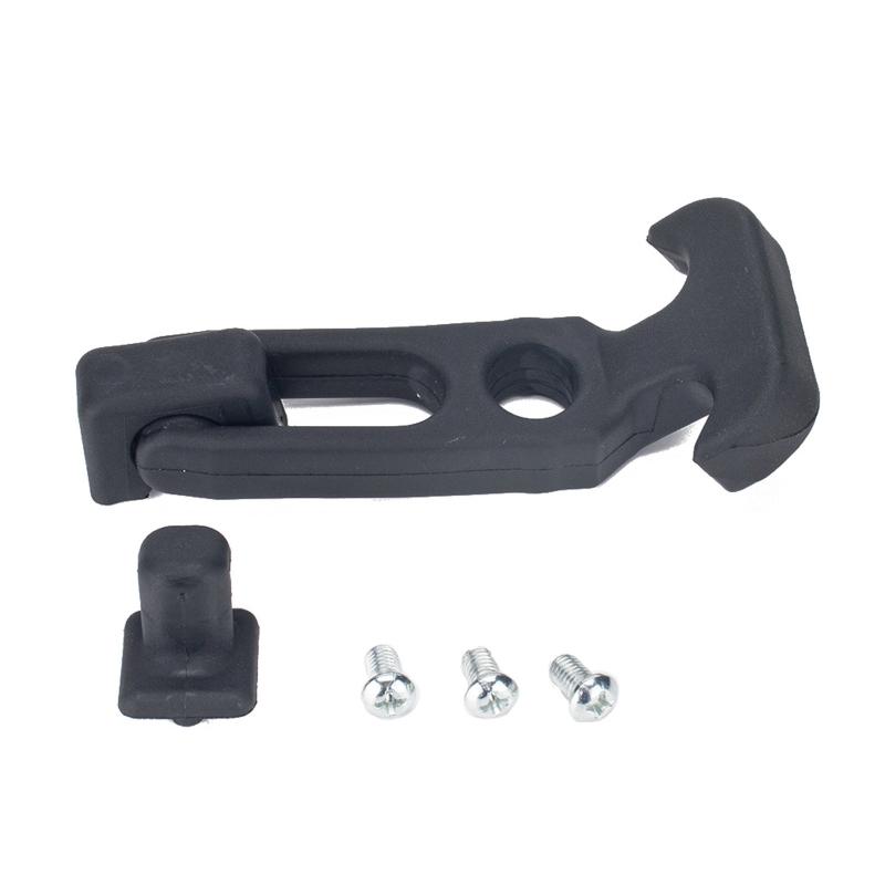 2Pcs/set T-handle Buckle Elastic Rubber T-handle Hasp Draw for Latch with Brackets for Rvs Trailers Tool Boxes Cooling B