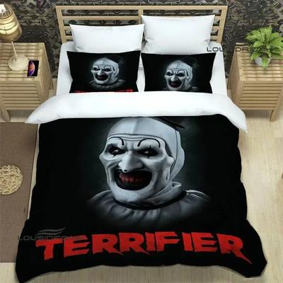 Set Biancheria da Letto Singolo Matrimoniale King Size con Stampa Terrifier Horror