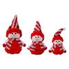 Festival Snowman Doll Ornament Plush Toy For Winter Parties Quality Cotton Plastic Materials Easy Setups Store Display