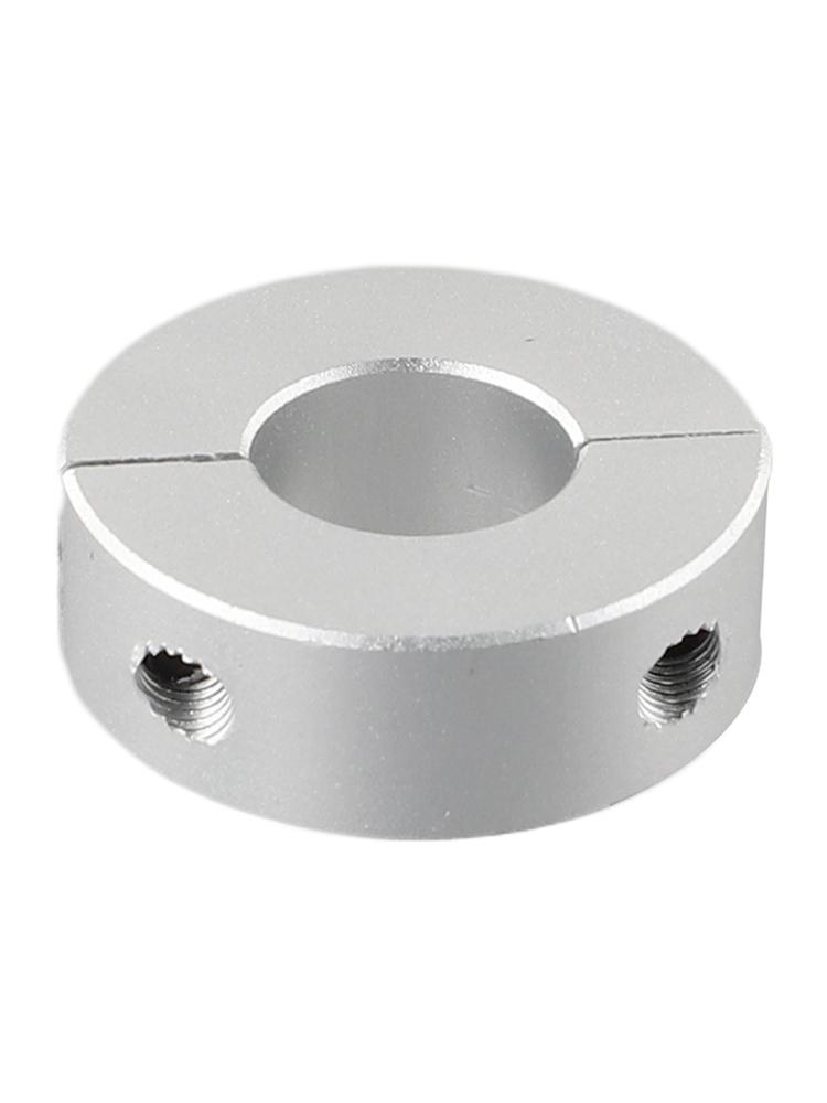 Pierścienie stałe, zacisk ze stopu aluminium, kołnierz podwójny dzielony