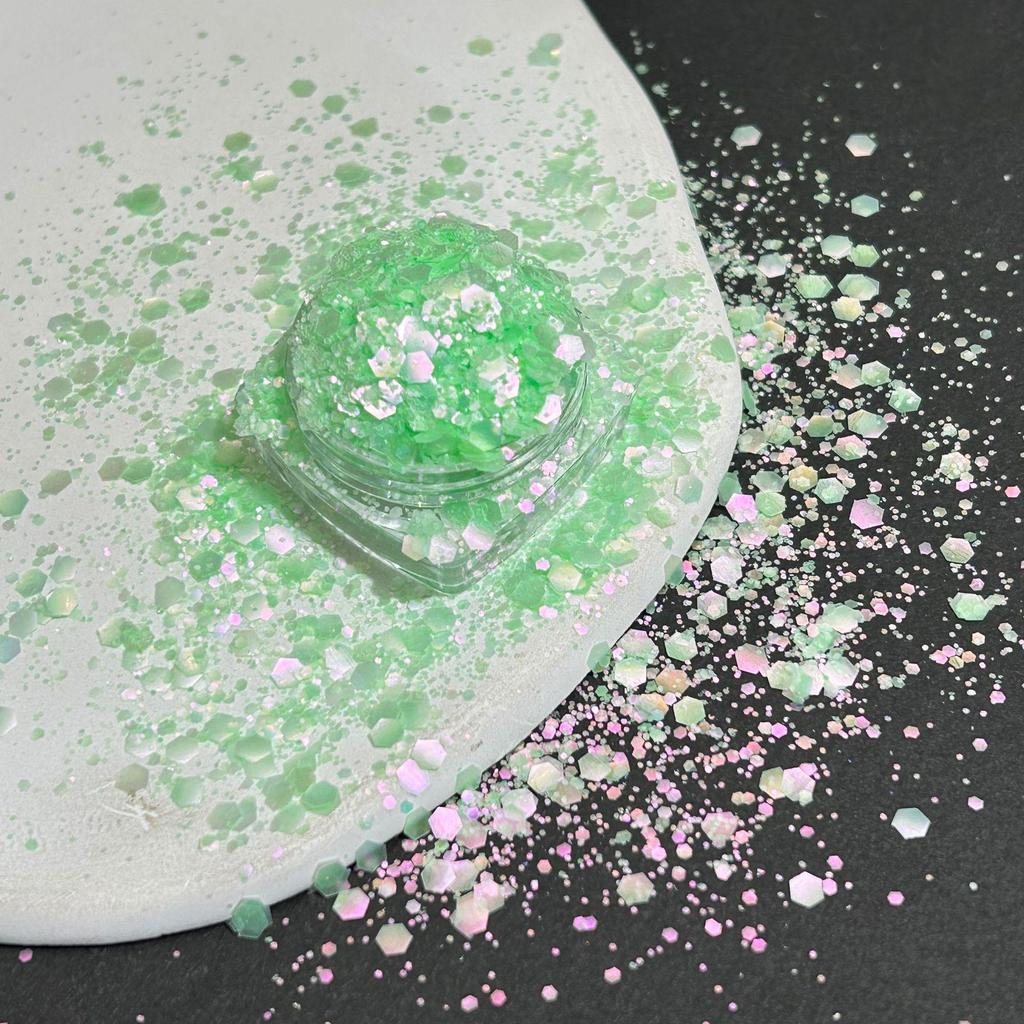 Polarized Pastel Ultra-Thin Large Sequin Nail Art Decorations