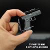 1:3 G17 Semi Alloy Pistol Keychain Gun Model Assemble Disassemble Toy Gun Weapon Party Gift for Adult Kids