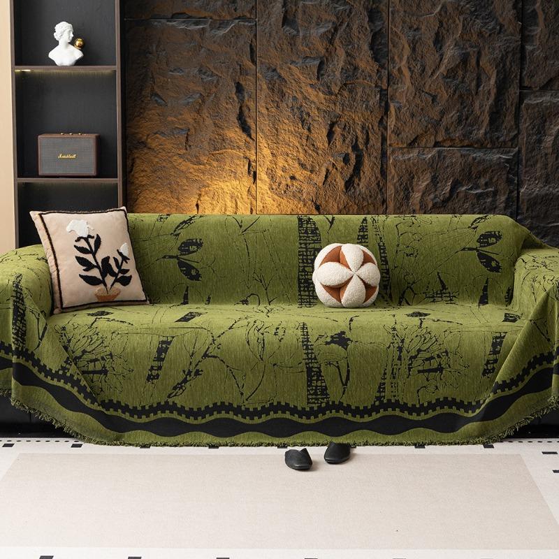 Four-season universal sofa cloth, cat-proof sofa cover, one-piece sofa towel, Nordic wind chenille sofa cover