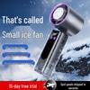 New Turbo Handheld Mini Fan with 199-Speed USB Charging & Digital Display - Powerful Cooling