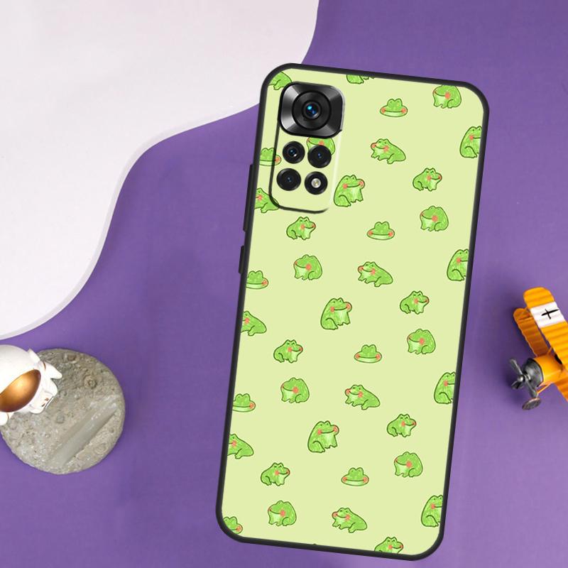 Cottagecore Frog Mushroom Moon Case For Xiaomi Redmi Note 13 Pro 14 12 9 10 11 Pro 10S 11S 12S Redmi 10C 13C 14C 12C Cover