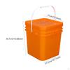 Square Bucket Empty Paint Can Lightweight Convenient Heavy Duty with Lid Food Storage