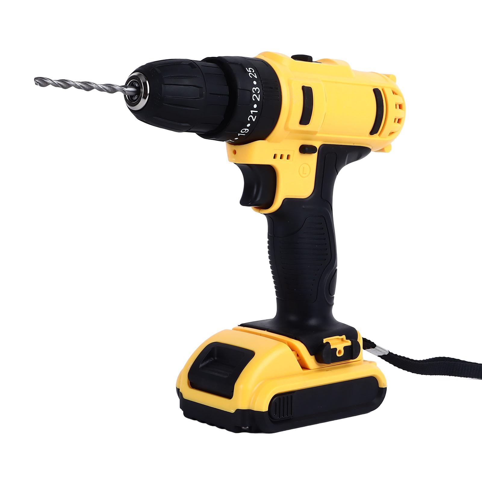 

Электрическая дрель-шуруповерт 21 В литиевая батарея аккумуляторная аккумуляторная дрель набор 350 Вт