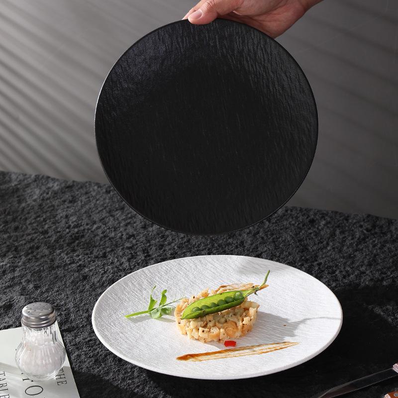Retro Japanese Ceramic Steak and Sushi Plate