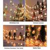 New Christmas Old Man Snowman Christmas Tree Decorative Light Window Creative Pendant Pendant Colorful Light String