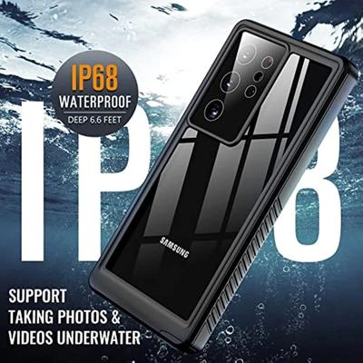 Full Sealed Diving IP68 Waterproof Case For Samsung S24 S23 Ultra Plus S21 S20 FE Shockproof Transparent Cover Screen Protector