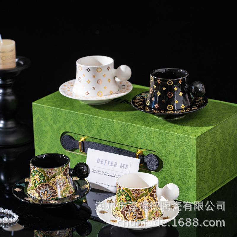 Chunfu High-End Kaffeetasse und Untertasse Geschenkbox-Set Firmen-Jahrestagung Eröffnung Einweihung Hochzeit Geburtstagsgeschenk Souvenir
