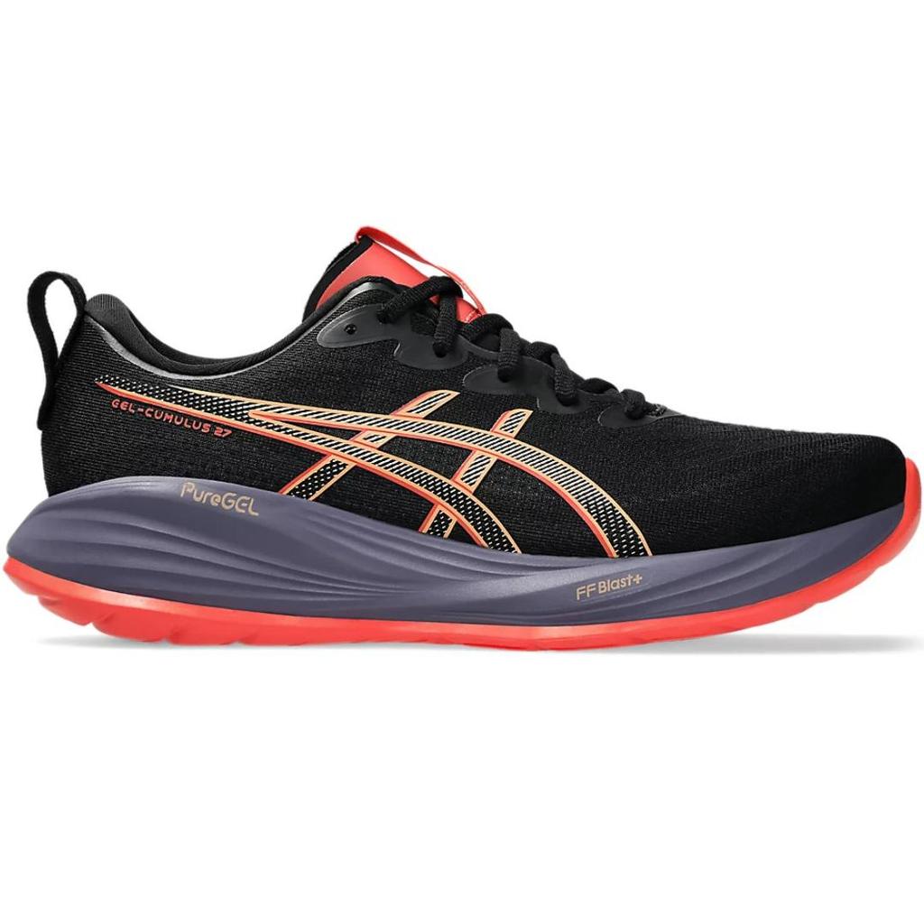 ASICS Gel-Cumulus 27 Men Black Coral Reef Running Shoes 1011B960-001