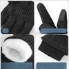 Winter Warm Gloves for Cycling Non Slip Water Splashing  Men and Women Outdoor Running  Hiking  Mountaineering and Velvet Touch Screen Gloves