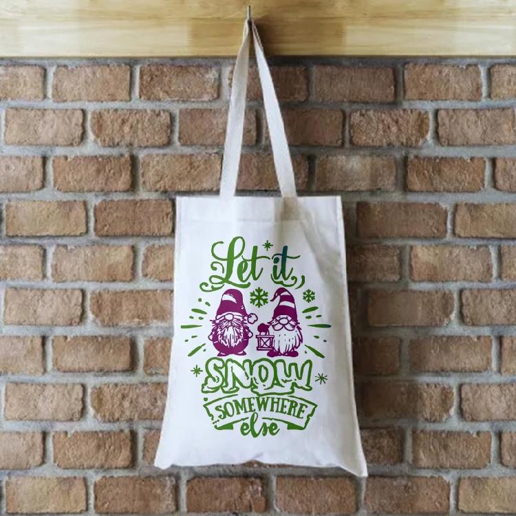 Naughty Gnome Self Adhesive  Snowflake Letters DIY T-Shirt Pillow Fabric Bags