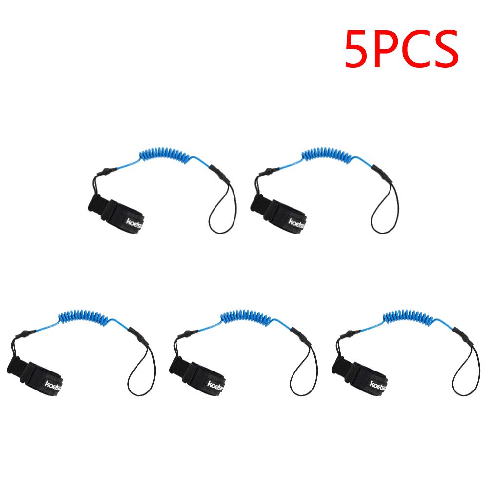 Coiled Bodyboarding Leash TPU Material Strong Cord Stand UP Paddle Board Leg Rope Stretchable for Fishing Tools Rods Strap