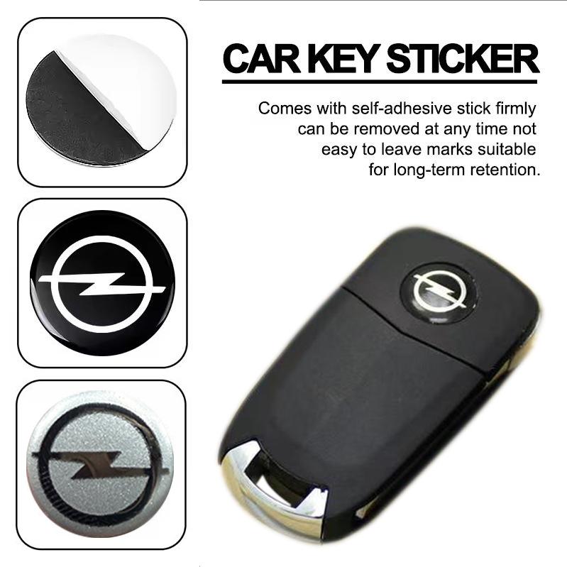 2pcs 5pcs 10pcs 3D 14mm foropel car key fob case Badge button Badge logo straight folding remote Keychain Replacement Sticker