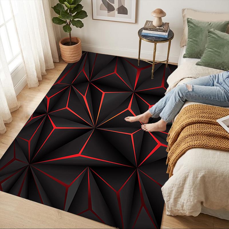 Dark Geometry Living Room Nonslip Area Rug Soft Carpet For Bedroom Game Playroom Sofa Office Home Decor Doormat Christmas Gift C9302121