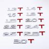 2024 Car Displacement Sticker 3D Metal 1.6 1.8 2.0 2.2 2.4 2.5 2.8 3.0T Volume Logo Car Rear Trunk Emblem Badge Vehicle Stickers