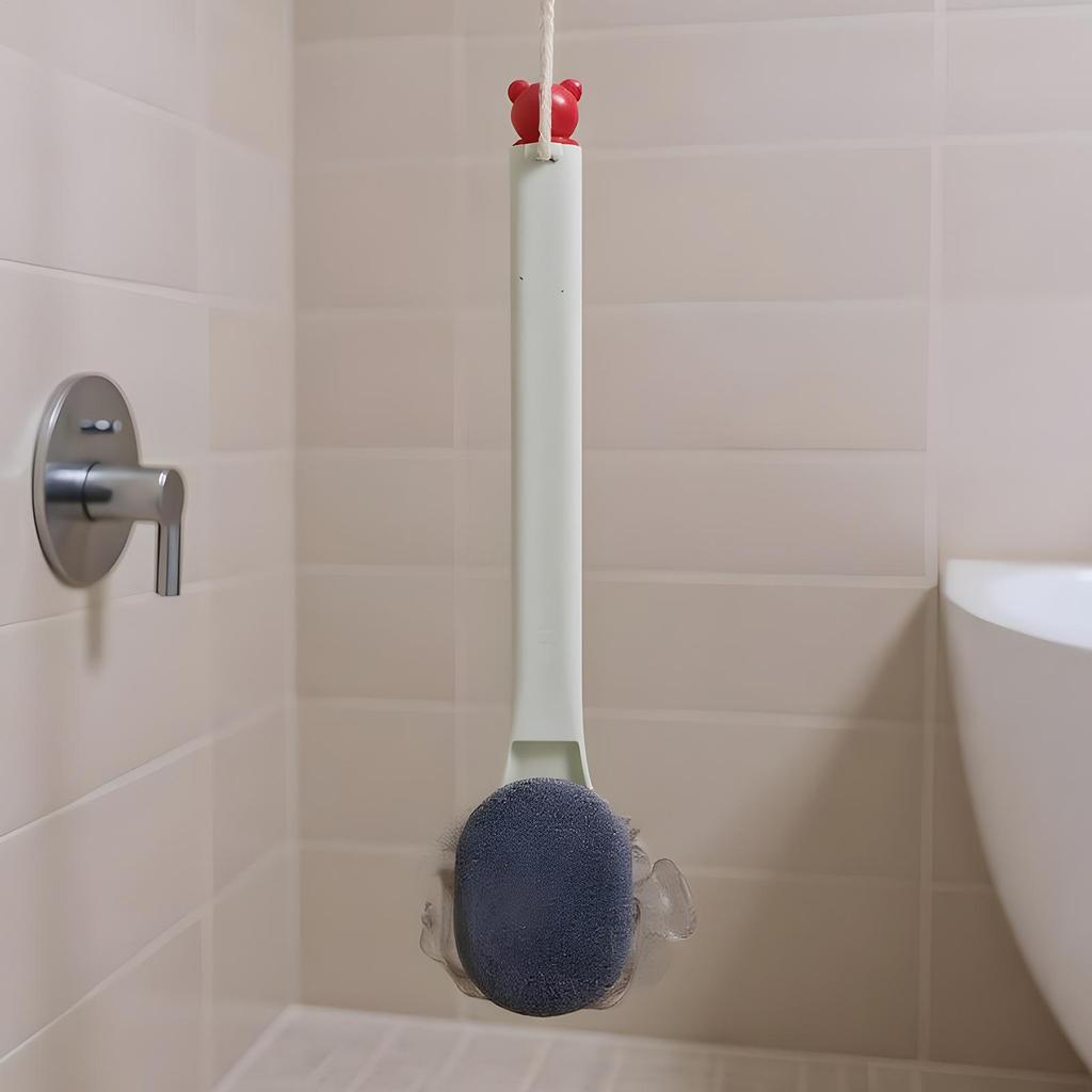 Shower Brush For Back Shower Bath Brush Long Handle For Back Double-Sided Body Cleaning Exfoliator For Skin Legs Shoulders Men