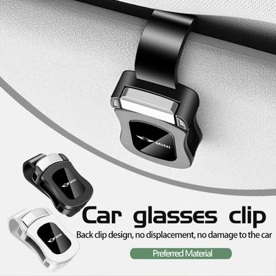 Car Sun Visor Mount Glasses Clip Storage Holder Eyeglasses Case For MINI Countryman Clubman Cooper One JCW R56 R50 R53 R58