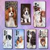 Cavalier King Charles Spaniel Dog For Samsung Galaxy S25 S24 S23 Ultra S22 S21 Plus S20 Black Soft Silicone Protective Case