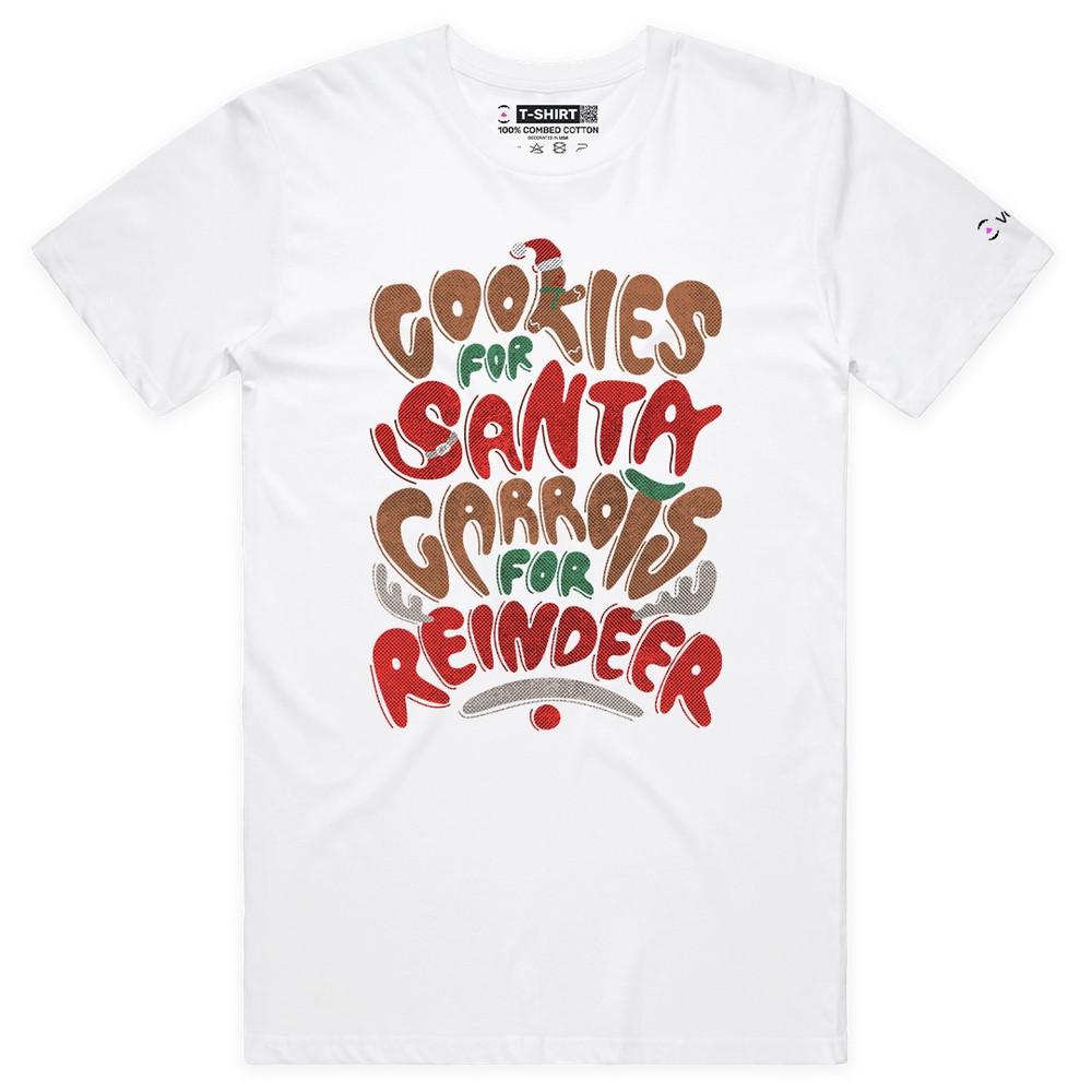 

VOICEART Christmas Typography Graphic Premium T-Shirt for Holidays 4XL