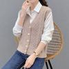 Sweater Vest Women Sleeveless v-Neck Knitted Vests Pullover Vest Female Jumper Pull Femme