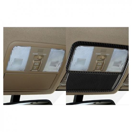 Real Carbon Fiber Reading Lights Lamp Panel Cover Trim For Toyota RAV4 2006-2012